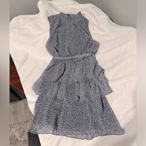 She + Sky short blue dress